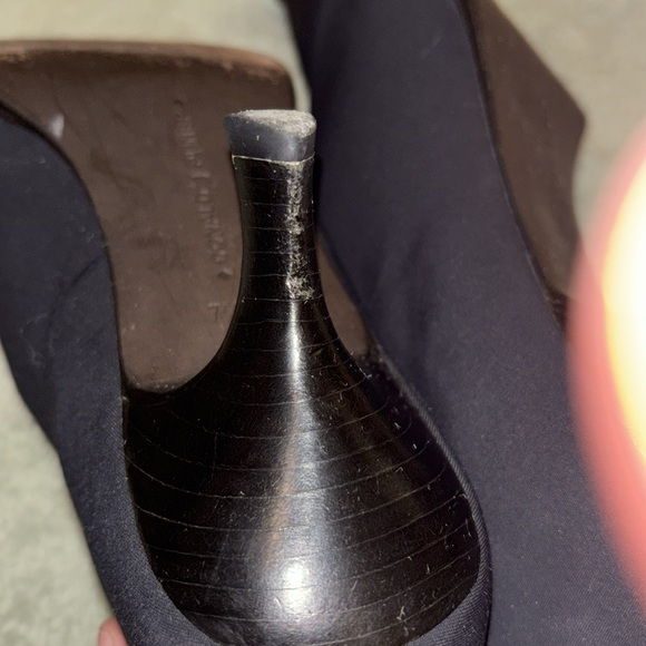 Donald J. Pliner Black Sock Heeled Boots - Picture 6 of 8